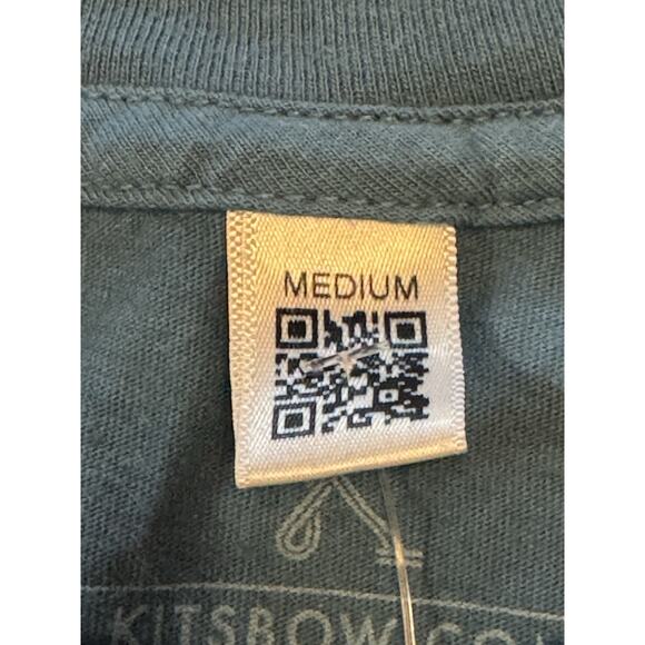 NWT Medium Kitsbow T Shirt Blue Ridge Logo Made In USA Blue Short Sleeve - Picture 7 of 11